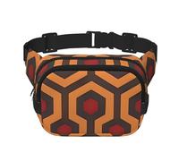 Note and Piano'S Keyswaist, borsa per uomo e donna, regolabile, doppio marsupio per viaggi, sport e uso quotidiano, Panoramica brillante, Taglia unica