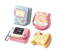 Note appiccicose creative, adorabile set di blocco note, cuscinetti di promemoria compatti, design luminosi e giocosi, carta facile da, con custodia, pacchetto a 4, studio e lavoro per bambini e