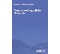 Note autobiografiche. Bibliografia
