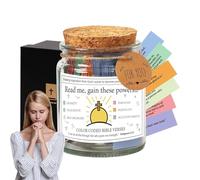 Note bibliche su stati d'animo diversi, vaso con note bibliche per emozioni - Emozioni e sentimenti del barattolo della Bibbia fatto a mano - Devozionale cristiano, ispirazione Vaso con note colorate