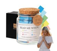 Note bibliche su stati d'animo diversi, vaso con note bibliche per emozioni,Emozioni e sentimenti del barattolo della Bibbia fatto a mano - Vaso della Bibbia cristiana, note di auguri fatte a mano in