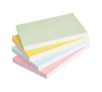 Note Cards, Colored Notecards, 4pack Vibrant Shades Ruled Lines Sturdy Texture Compact Fit Easy Sorting Smooth Surfaces, Index Card for Teaching, Classroom, Journaling, Planning