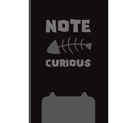Note Curious: A Daily Journal for Cat Lovers | Cute Minimalist Black Cat Themed Notebook for Writing and Notes | Great Gift for Women, Men, and Teens