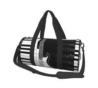 Note Di Chitarra E Pentagramma, Borsone da viaggio di grande capacità Borsa rotonda Borsa da viaggio sportiva Borsa da viaggio Borsa da fitness
