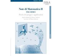 Note di matematica II per chimici. Teoria dei gruppi e applicazioni