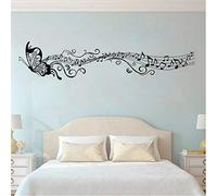 Note Di Musica Adesivo Murale Farfalla Rimovibile Adesivi Murali Decorazioni Per La Casa Soggiorno Vinile Nota Musicale Carta Da Parati Vinile Art dimensione:57 * 65cm