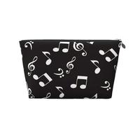 Note di musica bianca, Borsa da toilette Borsa per trucco Borsa per cosmetici Borsa da toilette da viaggio portatile