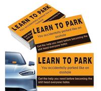Note di parcheggio povero, pene per un parcheggio povero | 50X Note sulle violazioni del parcheggio per diversi motivi | Accessori auto, ridicoli scherzi di parcheggio per adulti