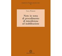 Note In Tema Di Procedimento Di Interdizione Ed Inabilitazione