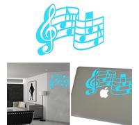 Note Musicali, Adesivo In Vinile Versione V2