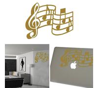 Note Musicali, Adesivo In Vinile Versione V2