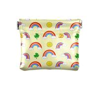 Note musicali Bianco Nero Portamonete Mini Monili Portamonete Portamonete Portatile Sacchetto Cambiare Organizzatori del Portafoglio, Arcobaleni Giallo Chiaro, Taglia unica, Arcobaleni Giallo Chiaro