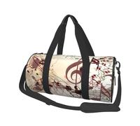 Note musicali, Borsone da viaggio di grande capacità Borsa rotonda Borsa da viaggio sportiva Borsa da viaggio Borsa da fitness