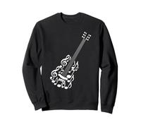 Note Musicali Chitarra Acustica Chitarrista Felpa
