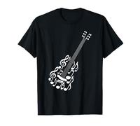 Note Musicali Chitarra Acustica Chitarrista Maglietta