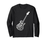 Note Musicali Chitarra Elettrica Chitarrista Chitarristi Maglia a Manica