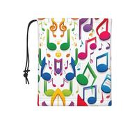 Note musicali colorate 1 ghetta elastica,Maschera multifunzionale sciarpa,Cappello leggero con ghetta per il collo di protezione dal vento