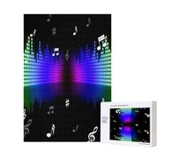 Note musicali colorate, stampa 3D, puzzle in legno da 300 pezzi per il divertimento di tutta la famiglia.