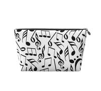 Note musicali con chiave, Borsa da toilette Borsa per trucco Borsa per cosmetici Borsa da toilette da viaggio portatile
