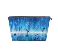 Note musicali con chiave, Borsa da toilette Borsa per trucco Borsa per cosmetici Borsa da toilette da viaggio portatile