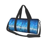 Note musicali con chiave, Borsone da viaggio di grande capacità Borsa rotonda Borsa da viaggio sportiva Borsa da viaggio Borsa da fitness