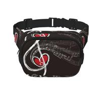 Note musicali d'amore, Marsupio quadrato a doppio strato, borsa da viaggio, marsupio casual