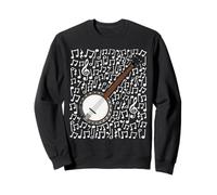 Note Musicali del Banjo, banjoista, Musicista Folk Felpa