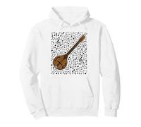 Note Musicali del mandolino ottavo, Musicista Folk Felpa con Cappuccio