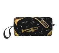 Note musicali della tromba, Borsa per il trucco Borsa per cosmetici Borsa da toilette da viaggio portatile Borsa per trucco Organizer