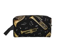 Note musicali della tromba, Borsa per il trucco Borsa per cosmetici Borsa da viaggio portatile da viaggio Borsa per trucco Organizer