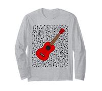 Note Musicali dell'ukulele, ukulelista Maglia a Manica