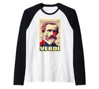 Note Musicali di Giuseppe Verdi Maglia con Maniche Raglan