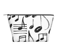 Note musicali di schizzo a mano, Borsa da toilette Borsa per trucco Borsa per cosmetici Borsa da toilette da viaggio portatile