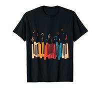 Note Musicali Idea Regalo Tastiera Colorato Pianoforte Maglietta