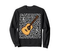 Note Musicali per Chitarra Acustica, Chitarrista, cantautore Felpa