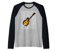Note Musicali per mandolino, mandolinista, Musicista Folk Maglia con Maniche Raglan