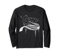 Note Musicali Pianoforte Musica Classica Pianista Maglia a Manica