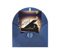 Note musicali Pianoforte Stampa Biglietti con buste, Verticale Love Fibbia Vuota Perla Carta Imballaggio Vacanza Auguri