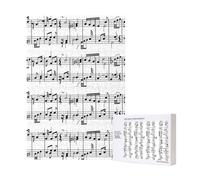 Note musicali,Puzzle in legno da 300 pezzi per adulti e adolescenti