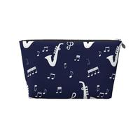 Note musicali Sassofoni, Borsa da toilette Borsa per trucco Borsa per cosmetici Borsa da toilette da viaggio portatile