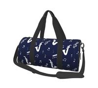 Note musicali Sassofoni, Borsone da viaggio di grande capacità Borsa rotonda Borsa da viaggio sportiva Borsa da viaggio Borsa da fitness