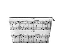 Note musicali sulla chiave, Borsa da toilette Borsa per trucco Borsa per cosmetici Borsa da toilette da viaggio portatile