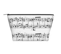 Note musicali sulla chiave, Borsa da toilette Borsa per trucco Borsa per cosmetici Borsa da toilette da viaggio portatile