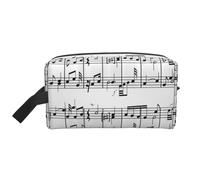 Note musicali sulla chiave, Borsa per il trucco Borsa per cosmetici Borsa da viaggio portatile da viaggio Borsa per trucco Organizer