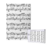 Note musicali sulla chiave,Puzzle in legno da 1000 pezzi per adulti e adolescenti
