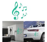 NOTE MUSICALI Versione V1, Adesivo In Vinile Premium