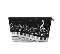 Note musicali volanti Tasti del pianoforte musicale, Borsa da toilette Borsa per trucco Borsa per cosmetici Borsa da toilette da viaggio portatile