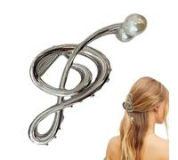 Note Musiche Coppe A Heir, Note Musicali Clip Claw, Musica Inuduale Scort Stripe Heprespins-Metal Chiel Crips, Musica Grade Per Le Donne, Clip Heir Con Perla, Aghi Per Capelli In Metallo No