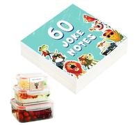 Note per il pranzo scolastico, 60 biglietti motivazionali, note per il pranzo, spazio per scrivere messaggi personali, 60 fogli, biglietti scherzi motivazionali, ideali per pranzi per bambini