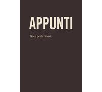 Note preliminari: Block notes minimal ironico per ufficio - 120 pagine